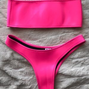Hoaka Glo neon pink bikini